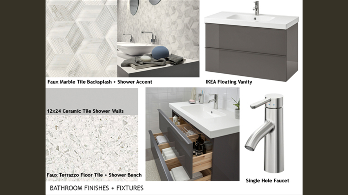 Bathroom Finishes + Design Concept