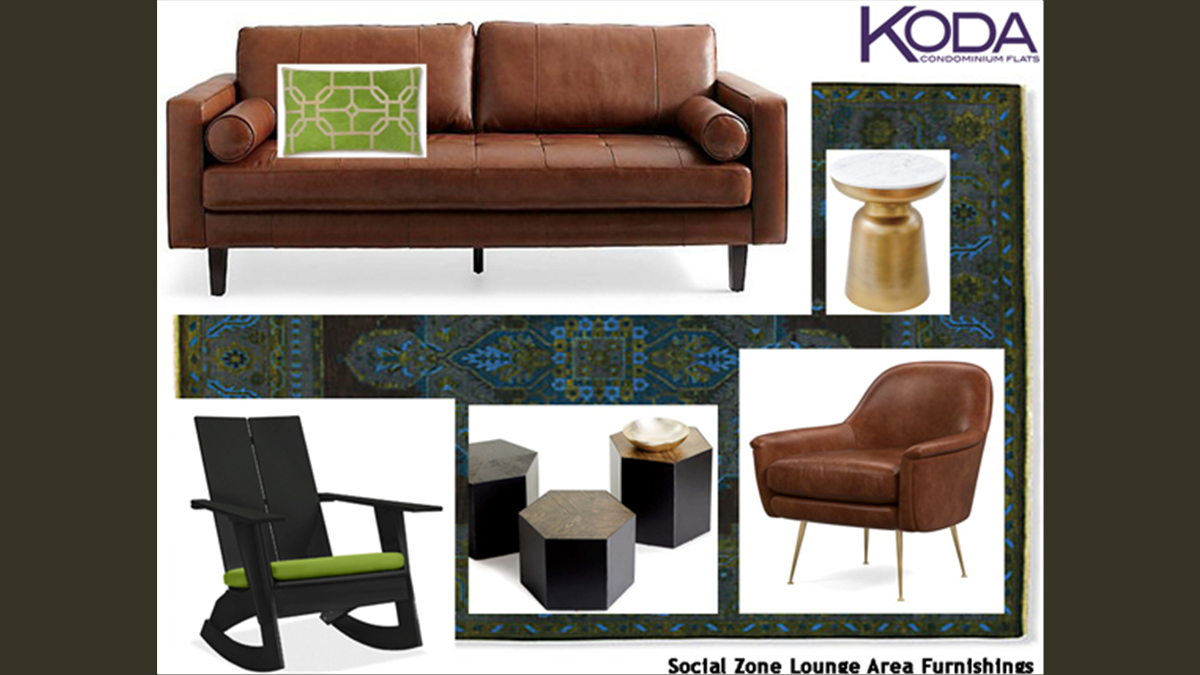 Social Zone Lounge - Furnishings Concept