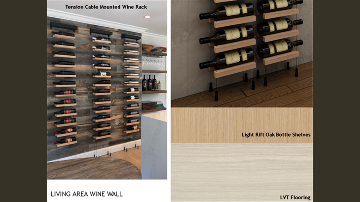 Living Area Wine Wall 